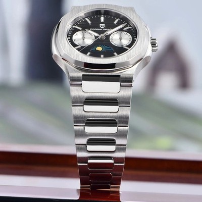 32MM PAGANI DESIGN Automatic Luxury Watch Sapphire 100M Waterproof Stainless NEW