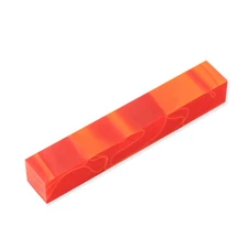 Acrylic Pen Blank, Strawberry Red with Orange Lines, Single, Legacy Woodturning