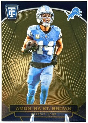 2024 Panini Totally Certified Amon-Ra St. Brown #28 Mirror Neon Orange /399