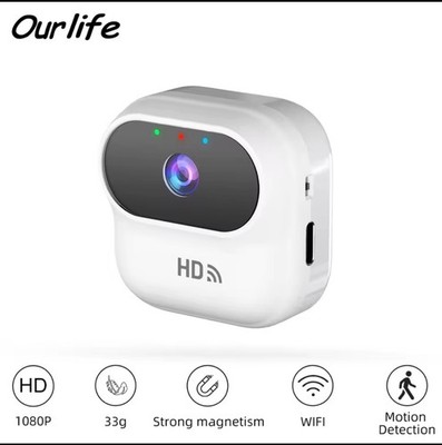 Mini Wireless Home Security Camera 1080p HD Magnetic WiFi