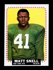 1964 Topps #125 Matt Snell New York Jets Rookie Football Card RC, NM. rookie card picture