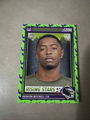 Quinyon Mitchell 2024 Score Halloween Green Bats Rising Stars #41 Eagles RC