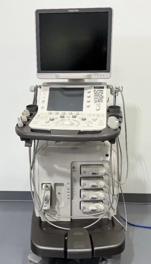 Canon Toshiba Aplio 500 Platinum Ultrasound Machine With 4 Probes Version 7.0