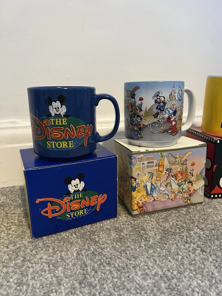 Bundle 4 x Vintage 1980’s/90’s Boxed Walt Disney World Land Mugs Ceramic Cups! - Image 2 of 4