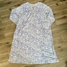 Aria Collection Nightgown Womens Size XL Long Sleeve Floral Soft Plush Pockets