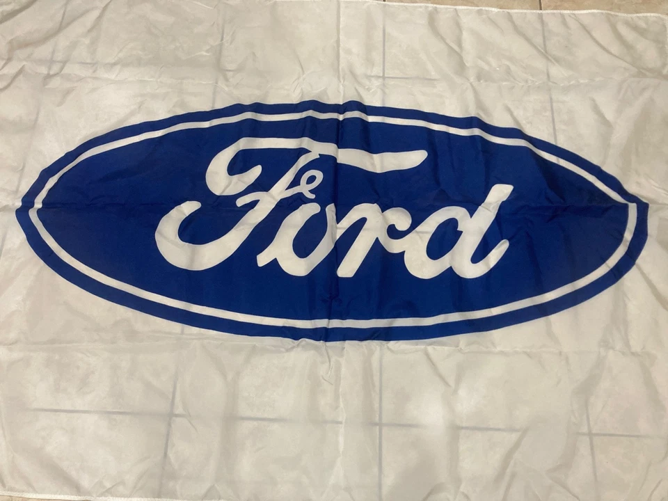 Ford Motor Company  FLAG  67X47 NO IDEA WHERE THIS HUNG OR FLEW - Image 3 of 4