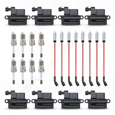 8 Ignition Coil & 8 Spark Plug Wire For 2007 Chevrolet Silverado 1500 HD Classic