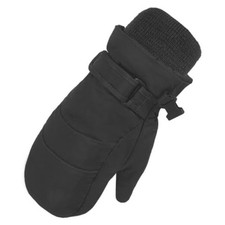 Children Kids Mittens Winter Warm Winter Snow Ski Windproof 2-3 Years Black