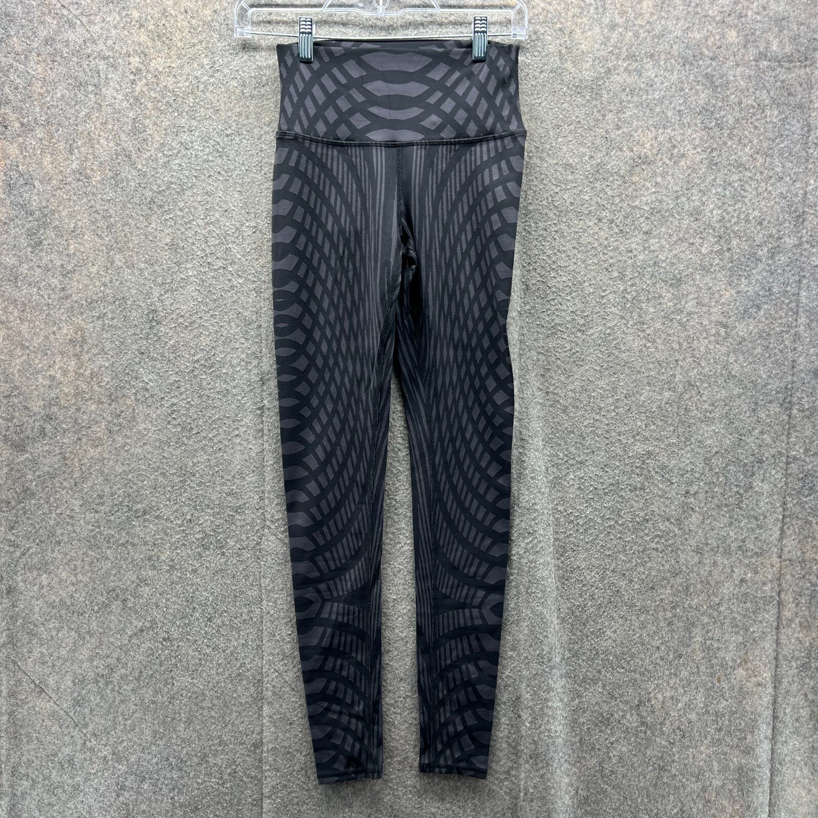Alo Yoga High Waist Moto Leggings for Women in XS Black Anthracite Stretch Fit-image