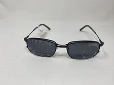 EASYTWIST EYEWEAR CT131 54/19/140 BLACK W/ POLARIZED SUN CLIP EYEGLASSES BA04