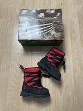Timberland 6in Quilted 72812 Red/black New In Box 650 Ankle Boots Size 5 Baby