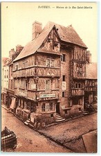 S03-8078, BAYEUX, MAISON DE LA RUE SAINT MARTIN, ANTIQUE POSTCARD