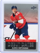 2021-22 Upper Deck Aleksi Heponiemi Debut Dates - Florida Panthers
