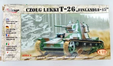 Mirage Hobby Czolg Lekki T-26 Finlandia 1945 1:72 72620 Armor Model Kit STARTED