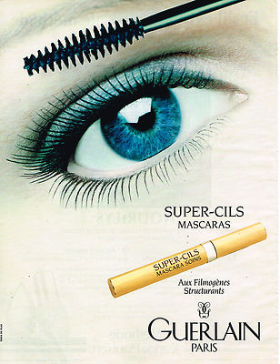 PUBLICITE ADVERTISING 035  1994  GUERLAIN  cosmétiques  SUPER-CILS