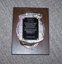 Lot Of 6 Pittsburgh Steelers  Rocky Bleier Presentation Plaques  T10