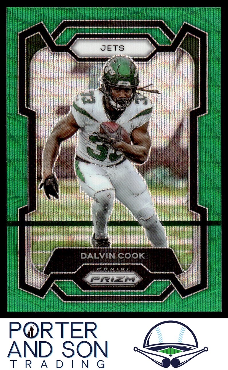 Dalvin Cook 2023 Panini Prizm Green Wave #191 New York Jets