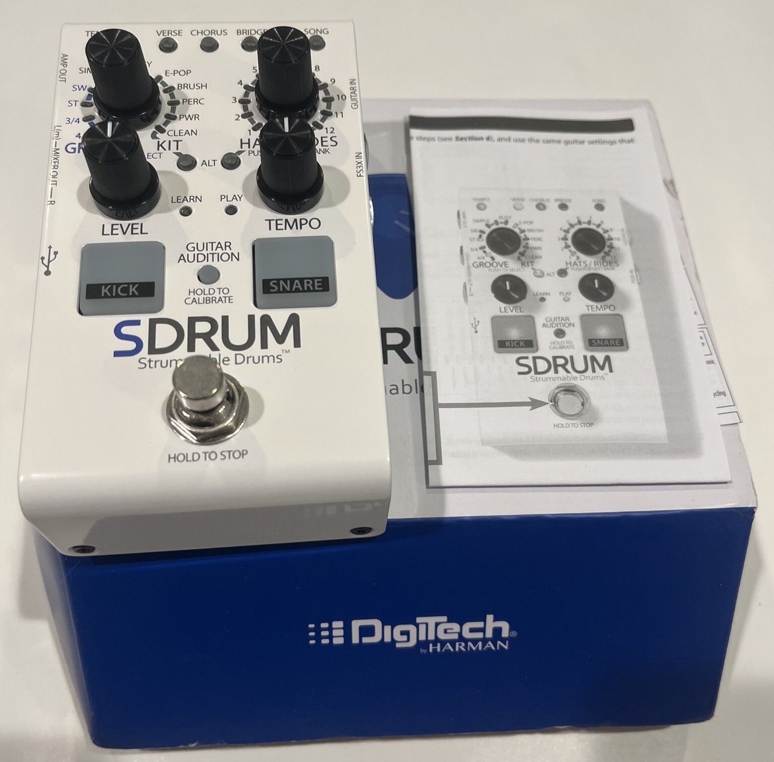 Digitech SDRUM Strummable Drums Drum Machine Pedal 691991007484 eBay
