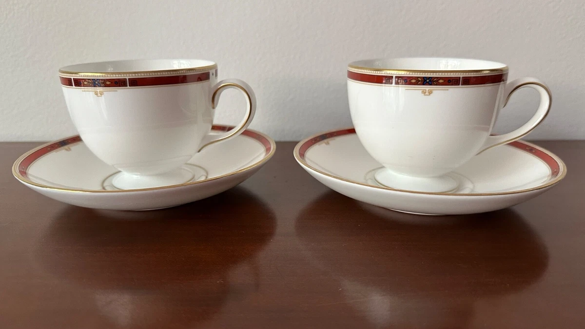 Ensemble de 3 tasses et soucoupes vintage Wedgwood Devon
