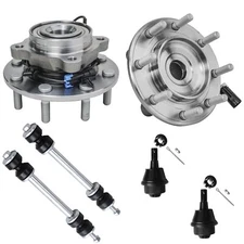 6pc Front Wheel Bearing Hub Kit for 2007 2008 2009 2010 Silverado Sierra 3500 HD