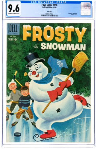 Copia de archivo de cuatro colores #950 Frosty the Snowman CGC 9,6 Dell, 1958 OW blanco - Imagen 1 de 4