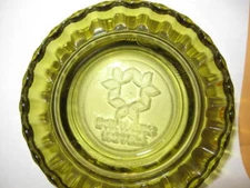 vintage 4" round ASHTRAY Glass DEL WEBB HOTELS great condition