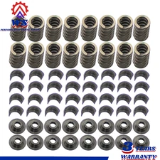 Valve Springs Kit w/ Steel Retainers HD Locks Fits Chevrolet SBC 327 350 400 Z28