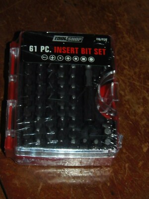 TOOL SHOP  61 PC. INSERT BIT SET WITH CARRY BOX (LR-22) ***FREE SHIPPING***