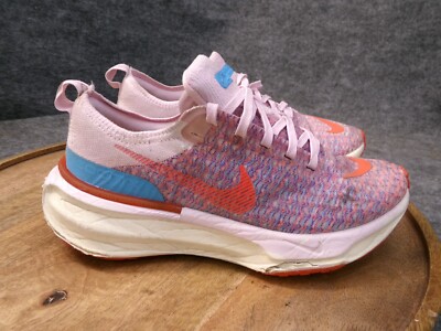 Nike ZoomX Invincible 3 Pink Foam Racer Blue Athletic Shoes Sneakers Size 6 US