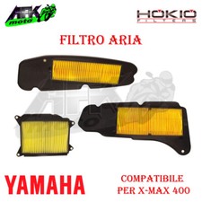Kit 3 Filtri Aria Centrale+Carter Yamaha X-Max XMax 400 /ABS 2017-2018-2019-2020