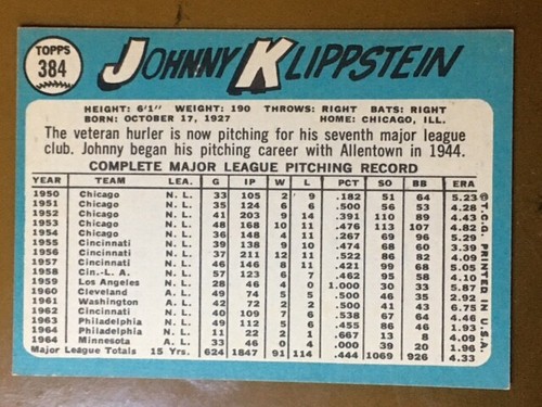 1965 Topps Baseball Singoli - Scegli la tua carta -- 371-598 -- numeri alti - Foto 23 di 357