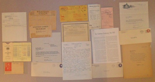 13 Vintage Documents from NORTH CAROLINA, NC, 1918 - 1972 Letters, Banking, More