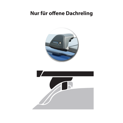 Aluminium Relingträger Thule WingBar EVO für VW Golf VI Fliessheck Typ 5K1 neu - Bild 3 von 5
