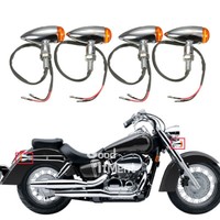 FüR Honda Yamaha Suzuki Kawasaki 4X Motorrad Bullet Mini Blinker Signal Licht