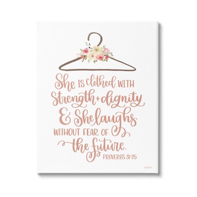 Proverbs Verse Uplifting Religious Calligraphy Floral Design, Design by Imper...