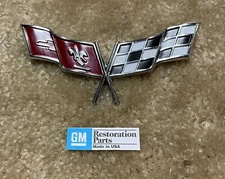 1977 1978 1979 CORVETTE NEW U.S.A MADE GM NOSE EMBLEM 77 78 79 DARK  Red