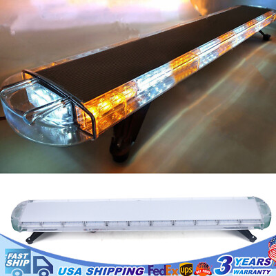 51'' 96 LED Strobe Light Bar Tow Truck Amber Emergency Beacon Warn Light New top