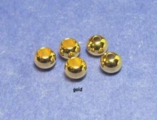100 fly tying brass beads GOLD 100 beads 6 sizes available COMBINE SHIPPING