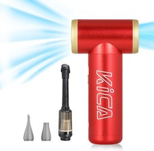 KiCA JetFan 2 Air Duster Vacuum Combo 100000RPM w/ 4 Nozzles for PC Car Keyboard