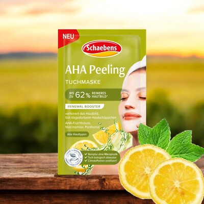 1 Schaebens  Tuchmaske AHA Peeling, 1 Stück