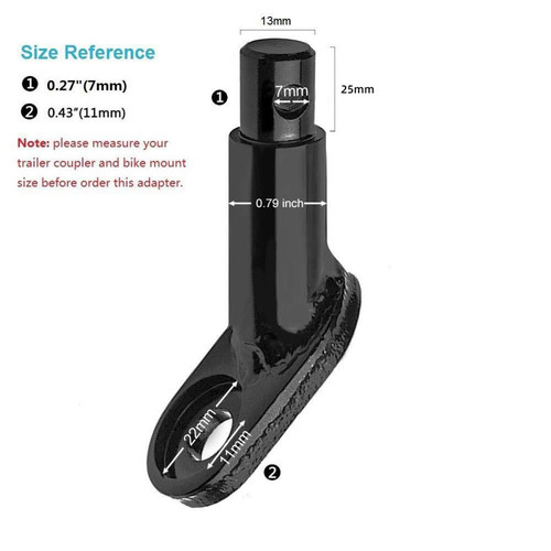 Adapter For Child&Pet Trailer NEW Bike Trailer Hitch Connector Coupler Bicycle - Picture 4 of 9