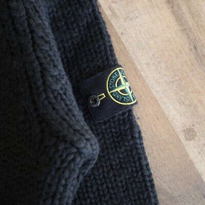 Stone Island Black Wool Knit Hoodie | eBay Stone Island Black Wool Knit Hoodie | eBay