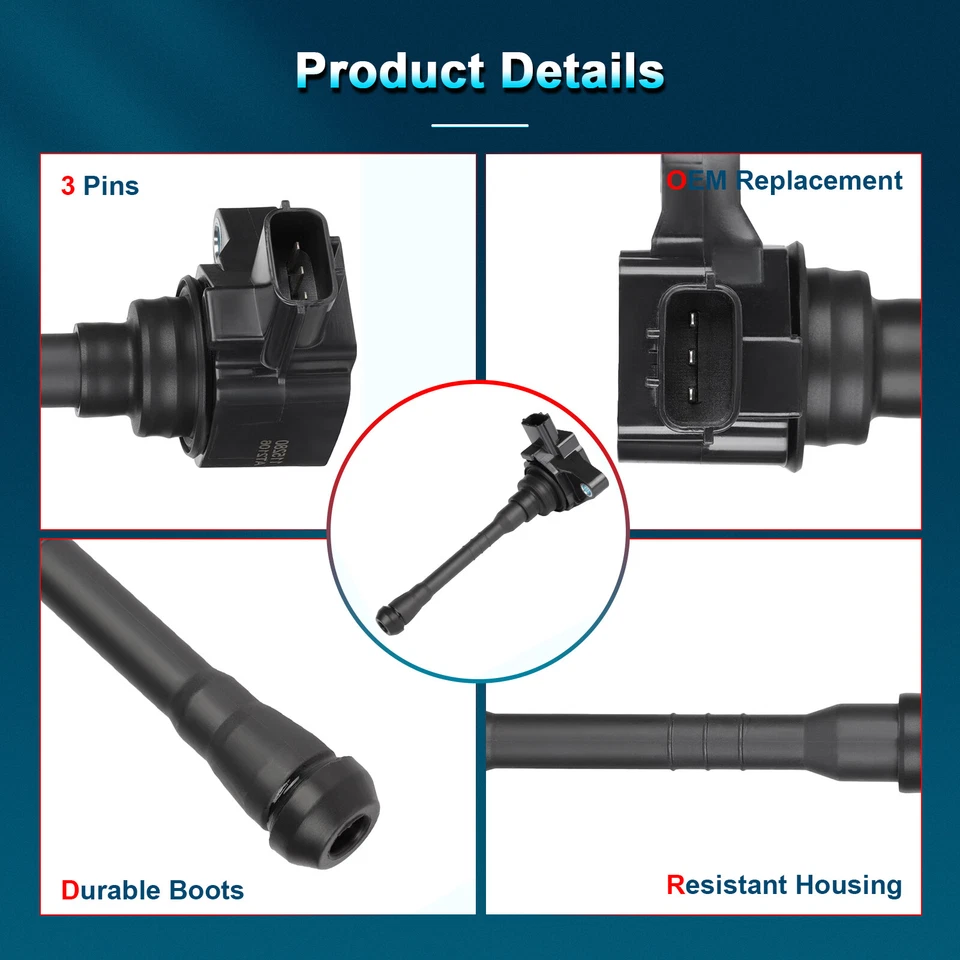 Paquete de 8 bobinas de encendido para Nissan NV2500 NV3500 Titan XD 2017-2018 5,6 L delanteras Foto 2 de 4