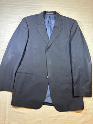 Hugo Boss Einstein/Sigma 2Pcs Suit PinStripe 100% Wool 42R/34x31 Pants MInt#1097