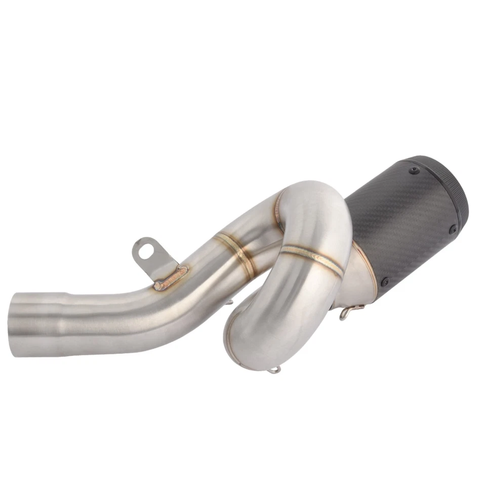 Exhaust Mid Link Pipe Muffler Fit for Kawasaki Ninja ZX6R ZX-6R ZX636 2009-2022 Foto 2 de 4