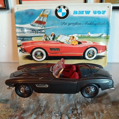REVELL BMW 507 CABRIO 1:18, MODELLAUTO METALL, gebraucht