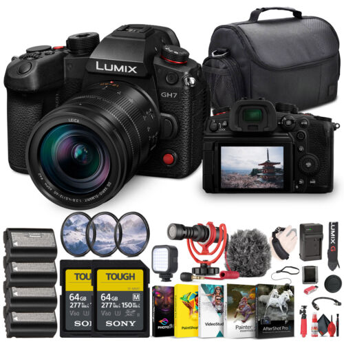Panasonic Lumix GH7 Mirrorless Micro Four Thirds Camera with 12-60mm f/2.8-4