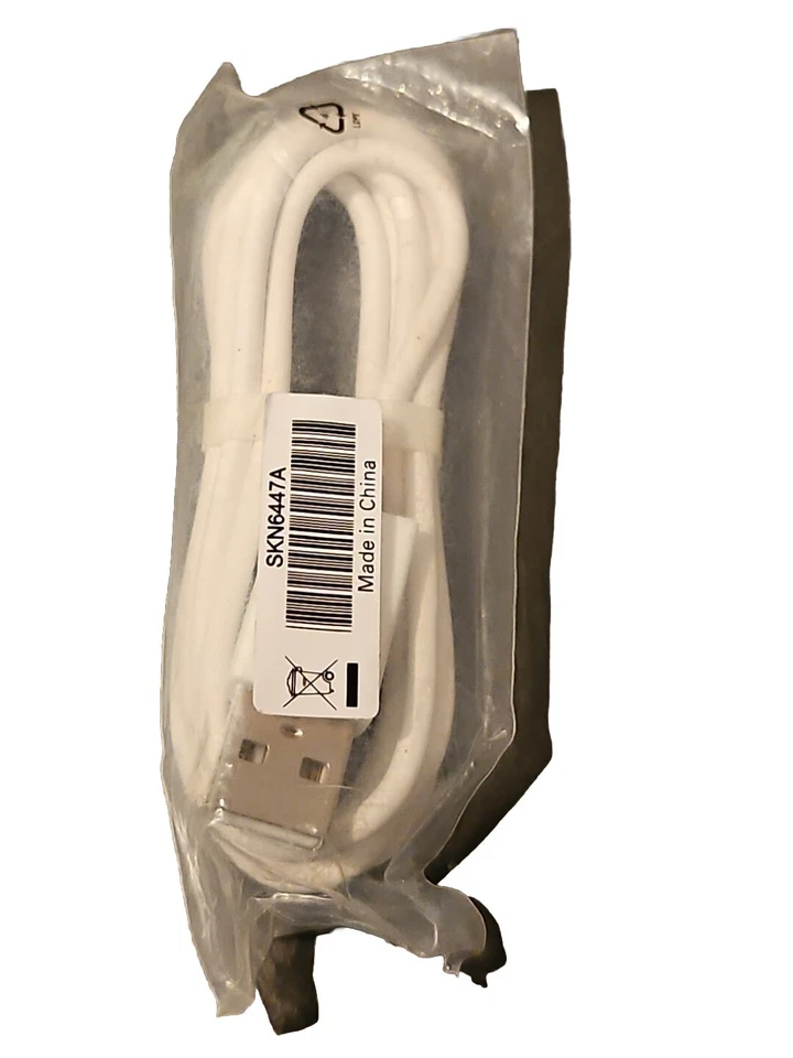 Genuine White Motorola Micro-USB Data Charger Cable for Moto C E E3 E4 E5  - Image 2 of 3
