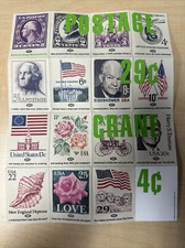 Vintage 1990's  Chermayeff & Geismar Art Rose DeNeve Stamp Sheet