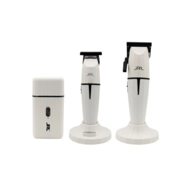 JRL Professional Ghost Clipper Trimmer  Foil Shaver Collection + 2 Charging Base